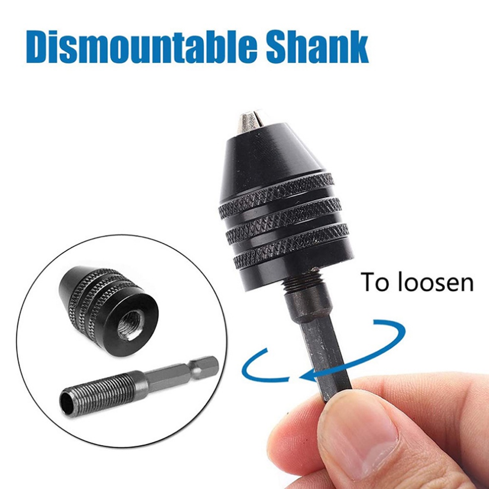 Đầu Kẹp Mũi Khoan 0.3-3.4mm/0.3-3.6mm/0.3-6.5mm/0.6-8mm Cho Máy Khoan Điện 1/4"