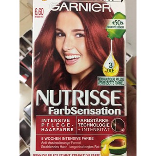 (HÀNG ĐỨC)THUỐC NHUỘM TÓC GARNIER ) màu đỏ nâu,số 6.60