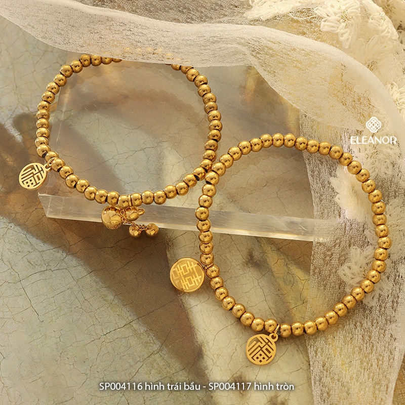 Vòng tay nữ tian Eleanor Accessories mặt hồ lô thiết kế hạt bi nhỏ phụ kiện trang sức 4116