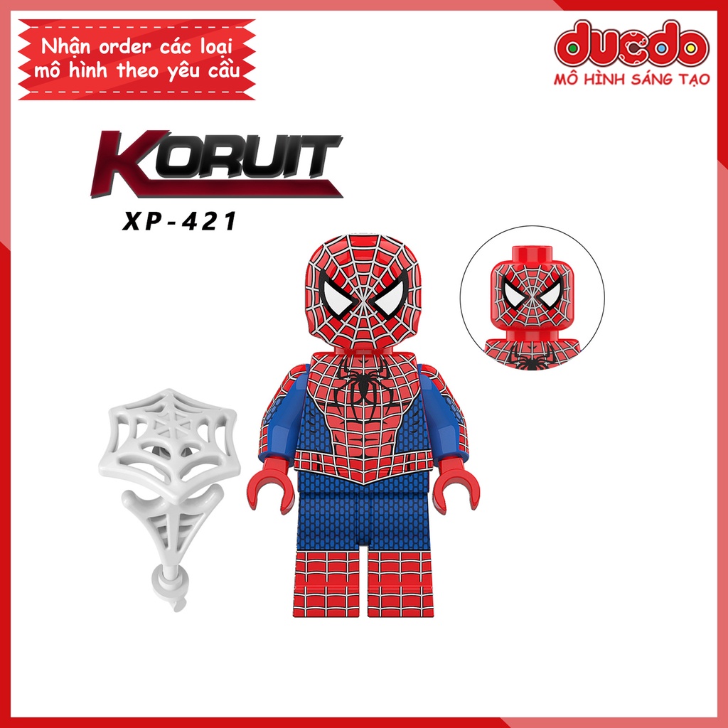 Minifigures nhân vật Spider Man người nhện không còn nhà - Đồ chơi Lắp ghép Xếp hình Mini Iron Man Mô hình KORUIT KT1055