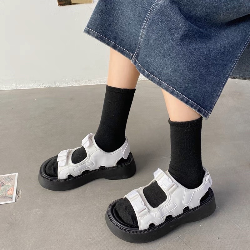 ORDER _Sandal Quai Ngang Nữ 2 Màu Đơn Giản D13