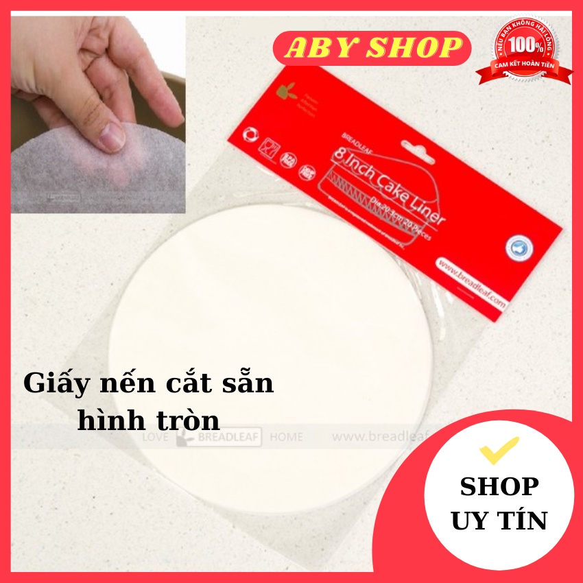Giấy nến cắt sẵn hình tròn 20cm ⚡ SIÊU BỀN ⚡ giấy nến dùng để bao gói các loại thực phẩm khi nướng, trữ đông