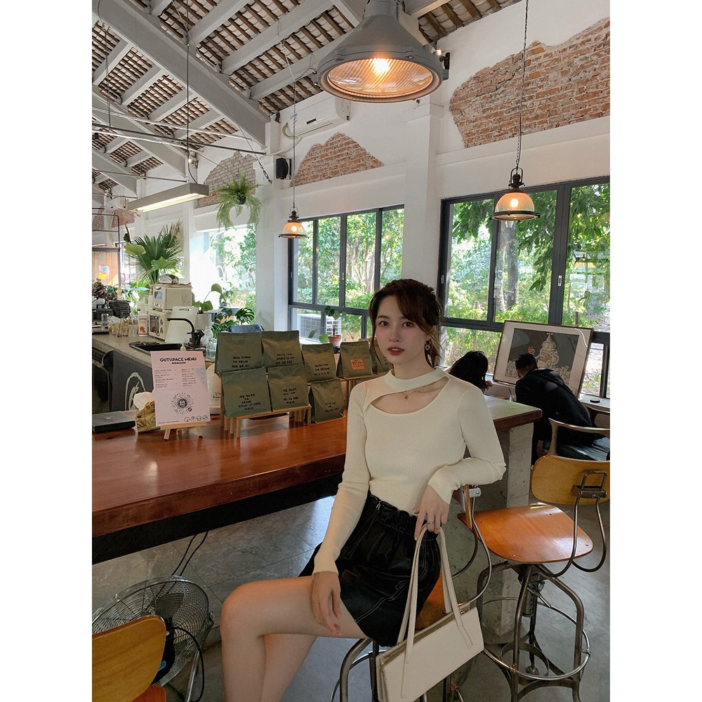 Áo Dệt Kim Dáng Ôm Phong Cách Thời Trang Hàn Quốc Cho Nữ | BigBuy360 - bigbuy360.vn