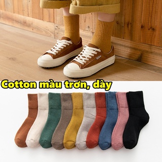 Tất vớ nữ nam cổ cao hàn quốc siêu dày cao cấp sét tất cao cổ cute - T7