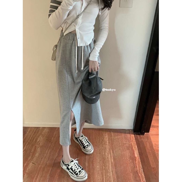 Chân váy dài da cá dày lên dáng siêu xinh #chanvaydangdai #chanvay #hangthudong #aohoddie