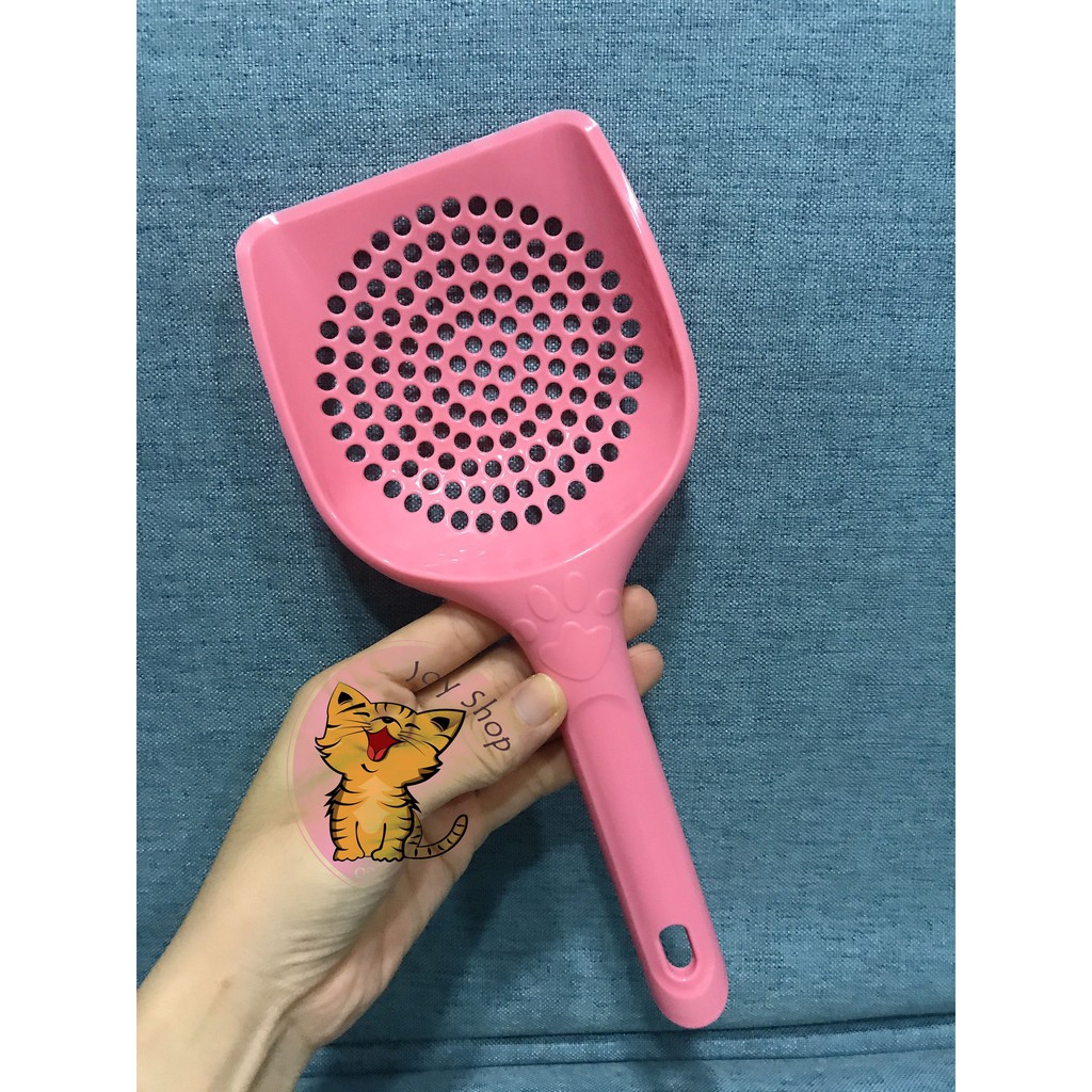 [MÀU NGẪU NHIÊN] XẺNG XÚC CÁT LỖ TRỒN CHO MÈO
