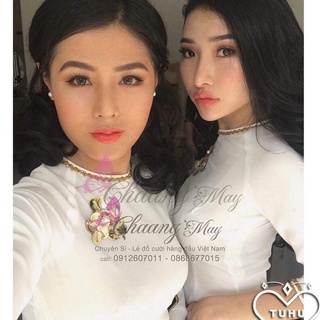 Áo dài nữ đồng phục công ty, áo dài trắng nữ sinh