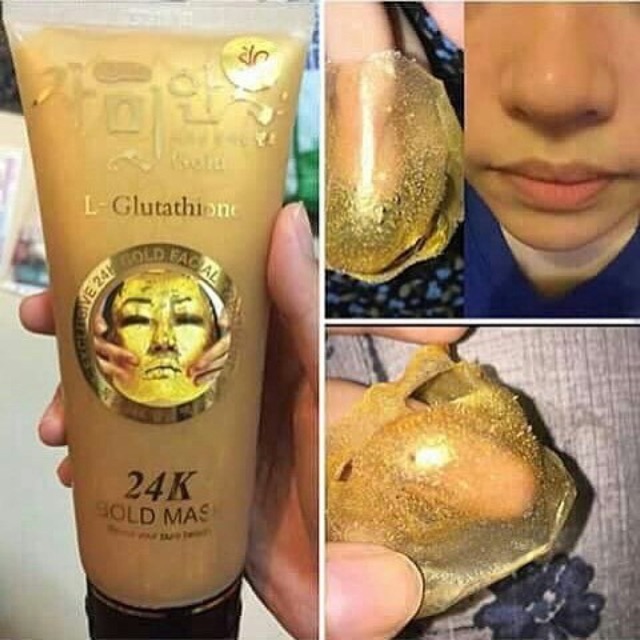 Mặt nạ gel lột trắng da dát vàng 24k Hàn Quốc - Gold Mask L-Glutathione