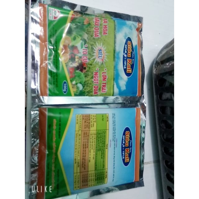 [SIEURE] Phân bón siêu kali 100g,siêu ra hoa đậu quả lớn trái ngọt que củ to hàng đẹp, phân phối chuyên nghiệp.