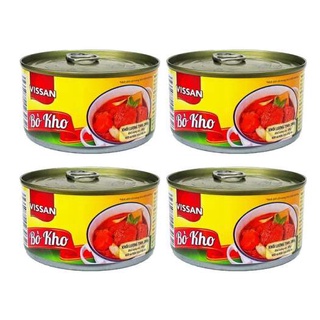 Combo 4 hộp bò kho nguyên vị vissan 200g