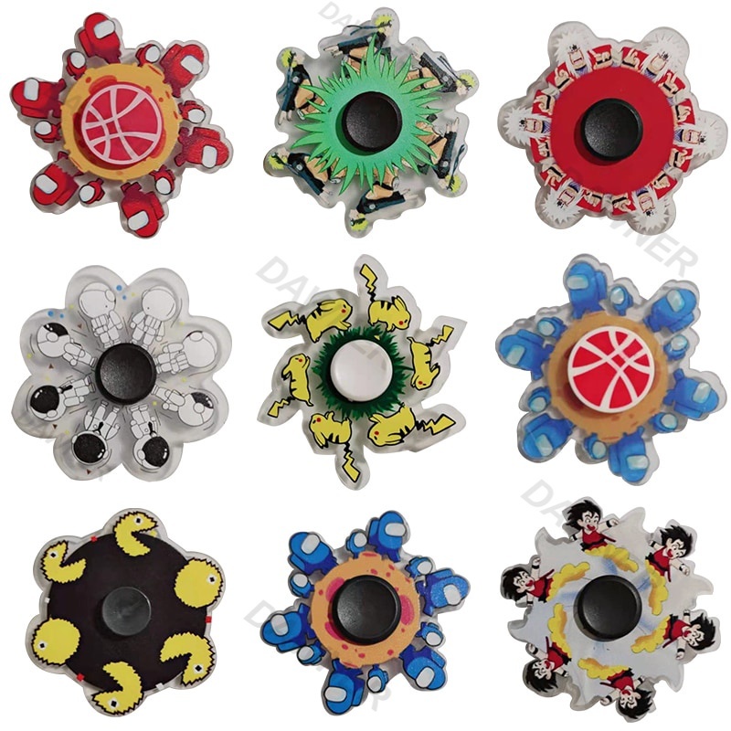 Đồ chơi con quay giải tỏa áp lực hình hoạt hình 2021