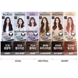 Thuốc Nhuộm Tóc Hello Cream Mise En Scene Blackpink 125g