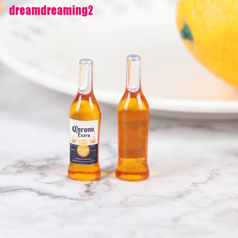 Set 10 mô hình chai rượu mini tỉ lệ 1/12 trang trí nhà búp bê