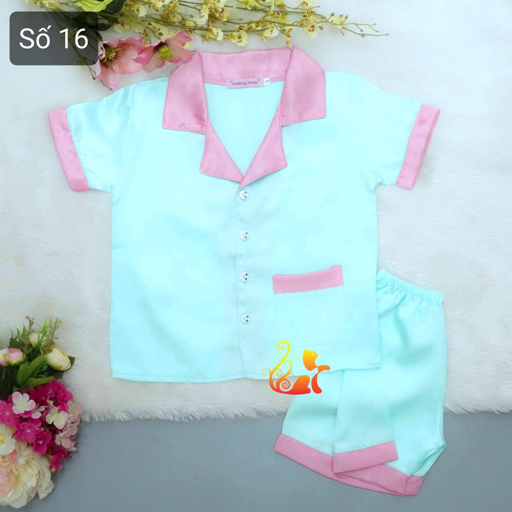 Phần 2 - Đồ Mặc Nhà Pijama Phi &quot;Lụa Phối&quot; Cho Bé - Từ 12kg - 42kg.