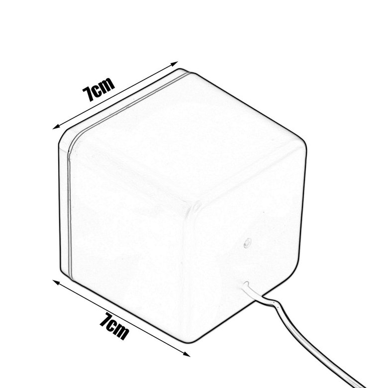 Loa máy tính mini hình vuông có dây USB