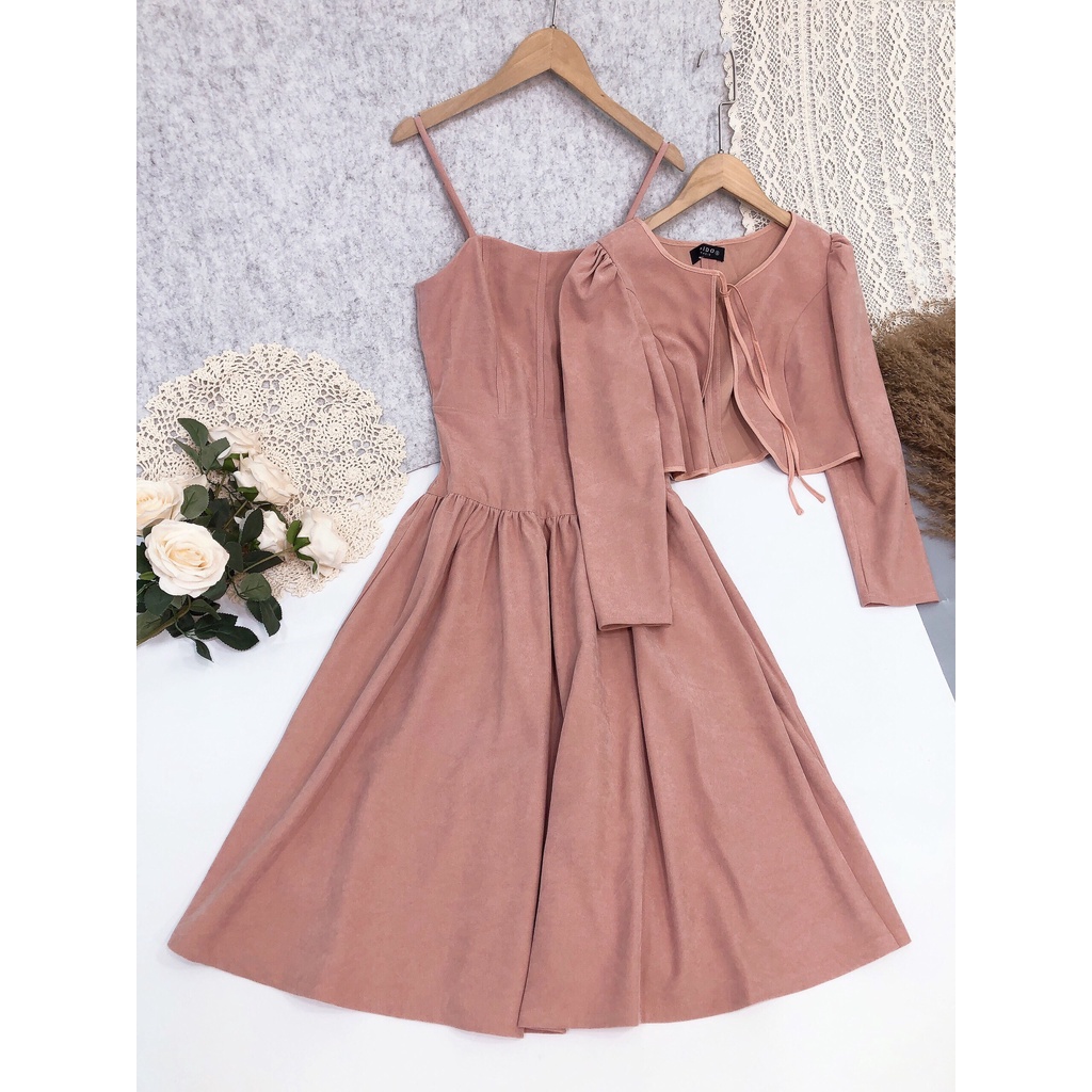 Set đầm nhung cao cấp - Hàng hãng dư cực đẹp