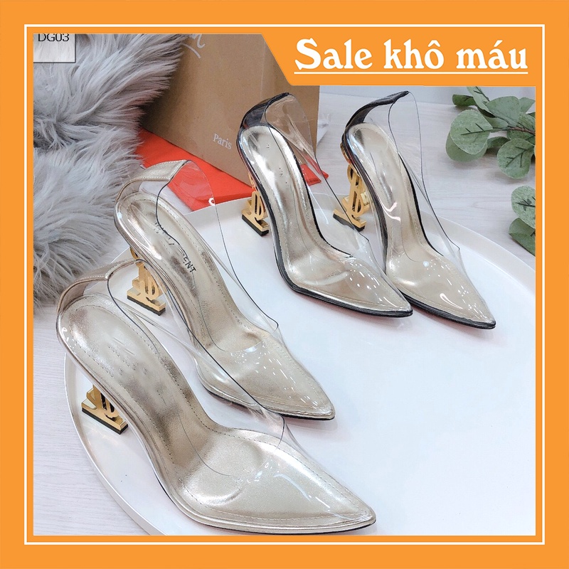 [Sale lỗ] Giày cao gót trong đế 9p lẻ size sale lỗ