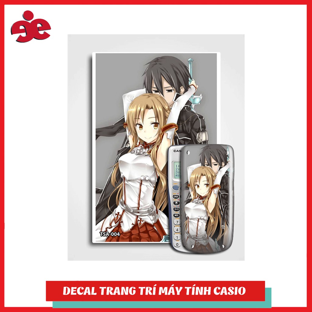 Bộ 02 sản phẩm decal Casio Sword Art Online 004