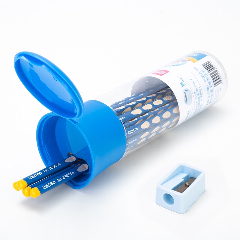 Bút Chì DELI 2B HB 58182 58184 Kèm Gọt Bút Chì
