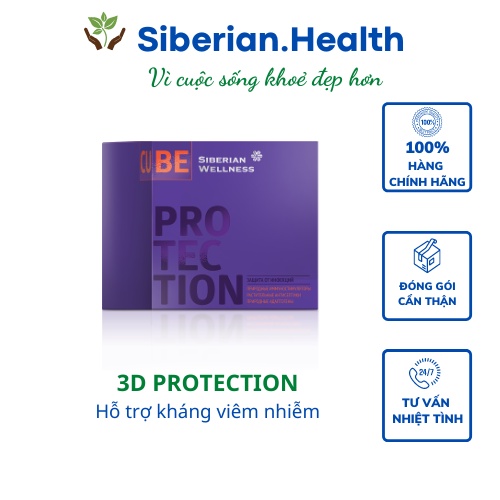 [ 3d protection tương trợ kháng viêm nhiễm, virut ] Khối chở che 3D – 30 gói/hộp – 3 viên/túi