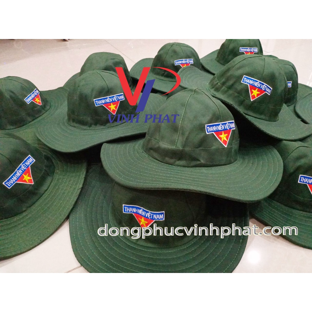 Mũ Nón Tai Bèo Thanh Niên Việt Nam Logo Thêu Nón Tai Bèo Tình Nguyện Giá Rẻ
