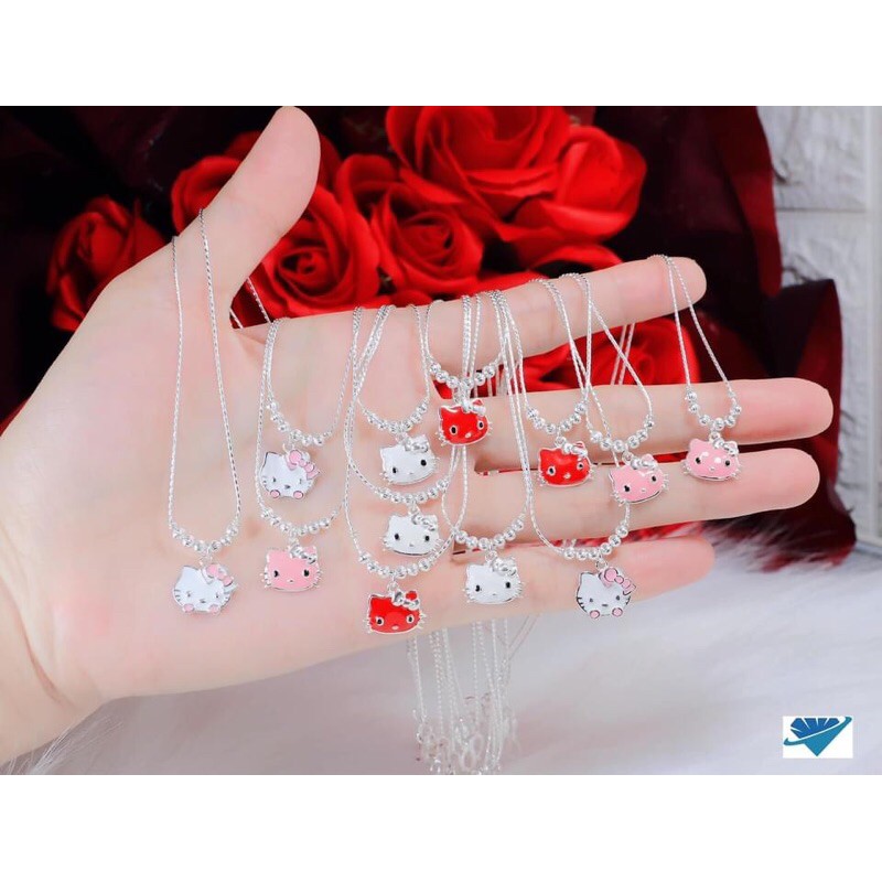 DÂY CHUYỀN CỔ TREO MẶT MÈO KITTY CỰC XINH CHO BÉ