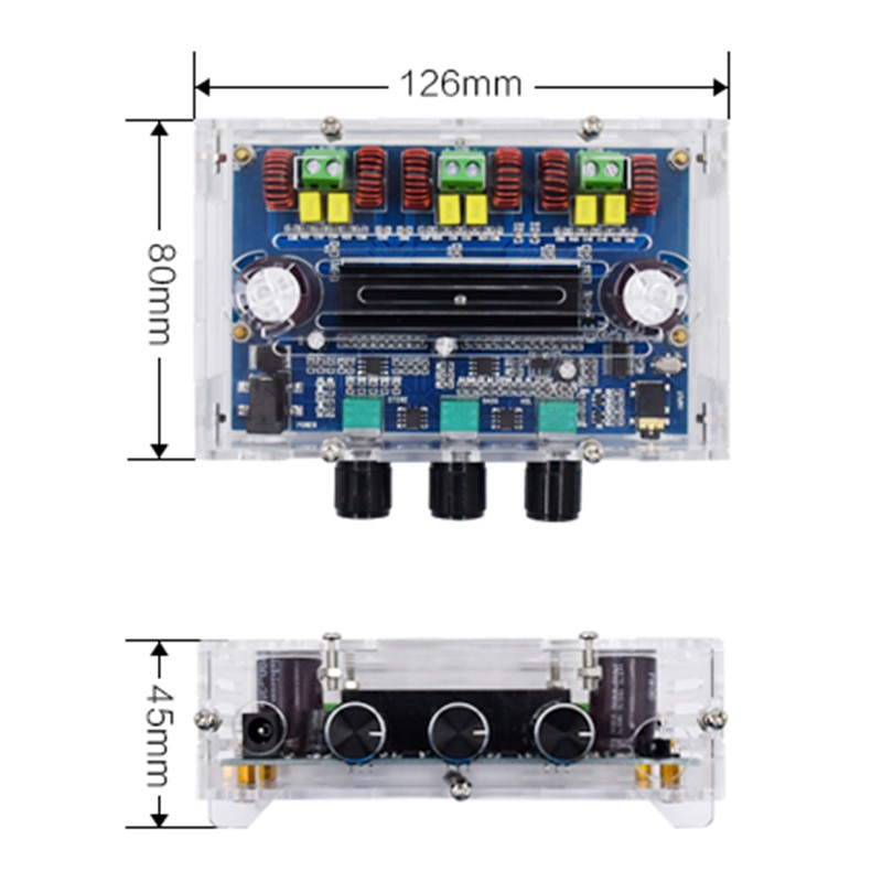 Bảng Mạch Khuếch Đại Âm Thanh Kỹ Thuật Số tpa3116d2 bluetooth 5.0 xh-a305k 100w + 50w * 50w hd
