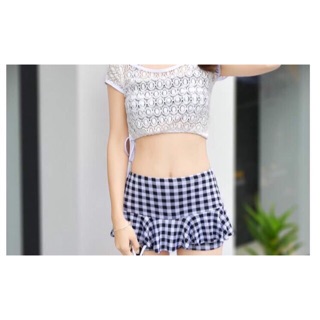 Bikini Caro kèm áo ren lỗ