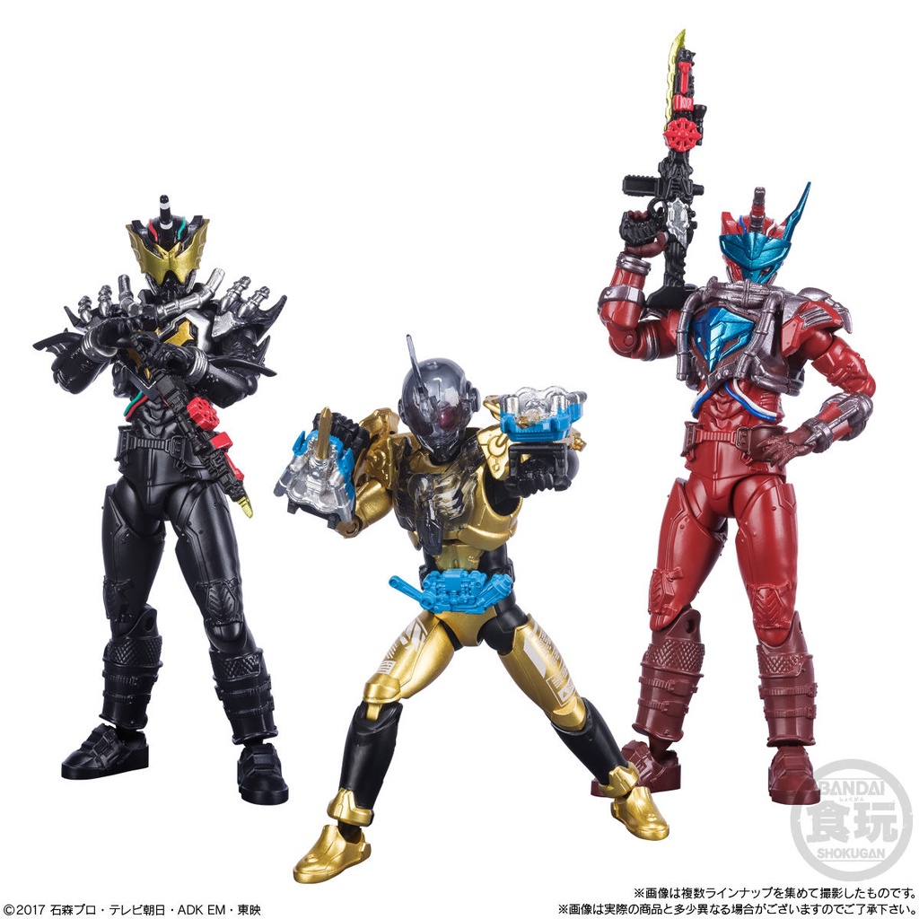 &lt;Có sẵn&gt; Mô hình động Shodo Kamen Rider Build, Build Hazard, Cross-Z, Grease