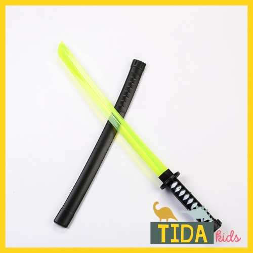 Kiếm Nhựa Đồ Chơi Katana Trẻ Em Có Vỏ Phát Sáng Siêu Nhân Samurai Cho Bé Chơi Trung Thu, Đồ Chơi Giải Trí TiDa Kids Shop