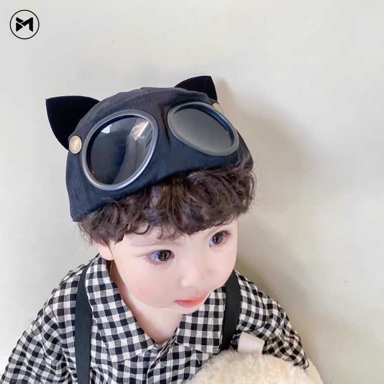 Mũ Bóng Chày Có Tai Mèo Hoạt Hình 2022 10M-8Y-18Y