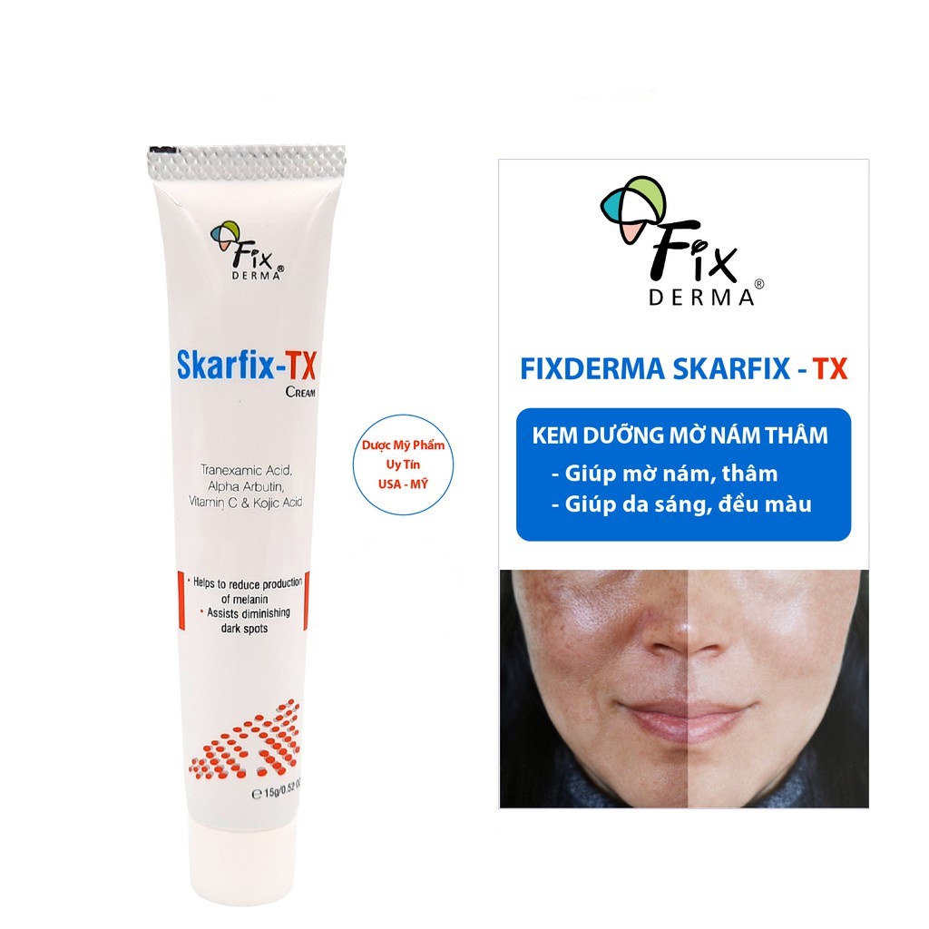 Kem Dưỡng Da Mờ Nám Fixderma Skarfix – TX Cream giúp da sáng mịn, đều màu 15g