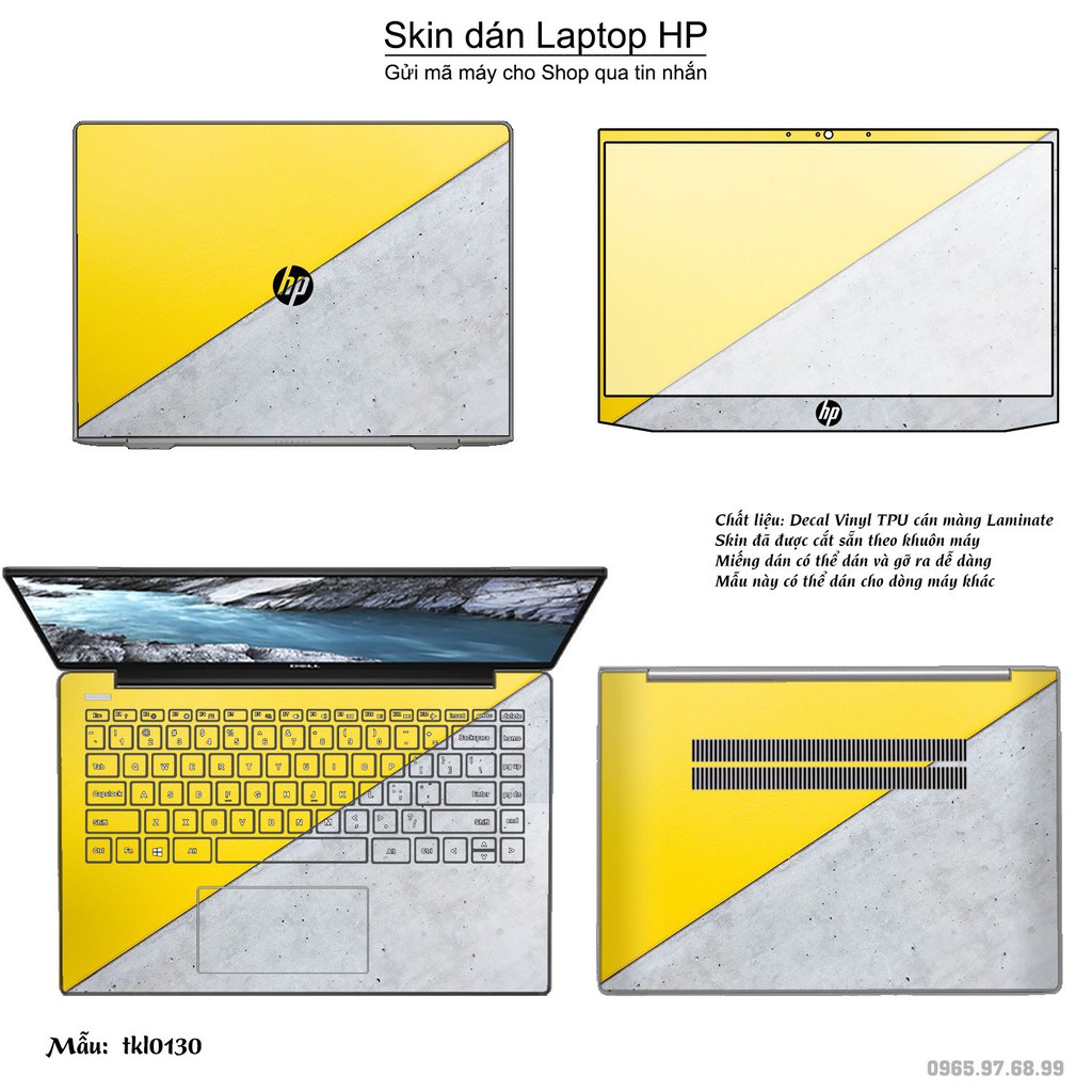 Skin dán Laptop HP in hình thiết kế _nhiều mẫu 3 (inbox mã máy cho Shop)