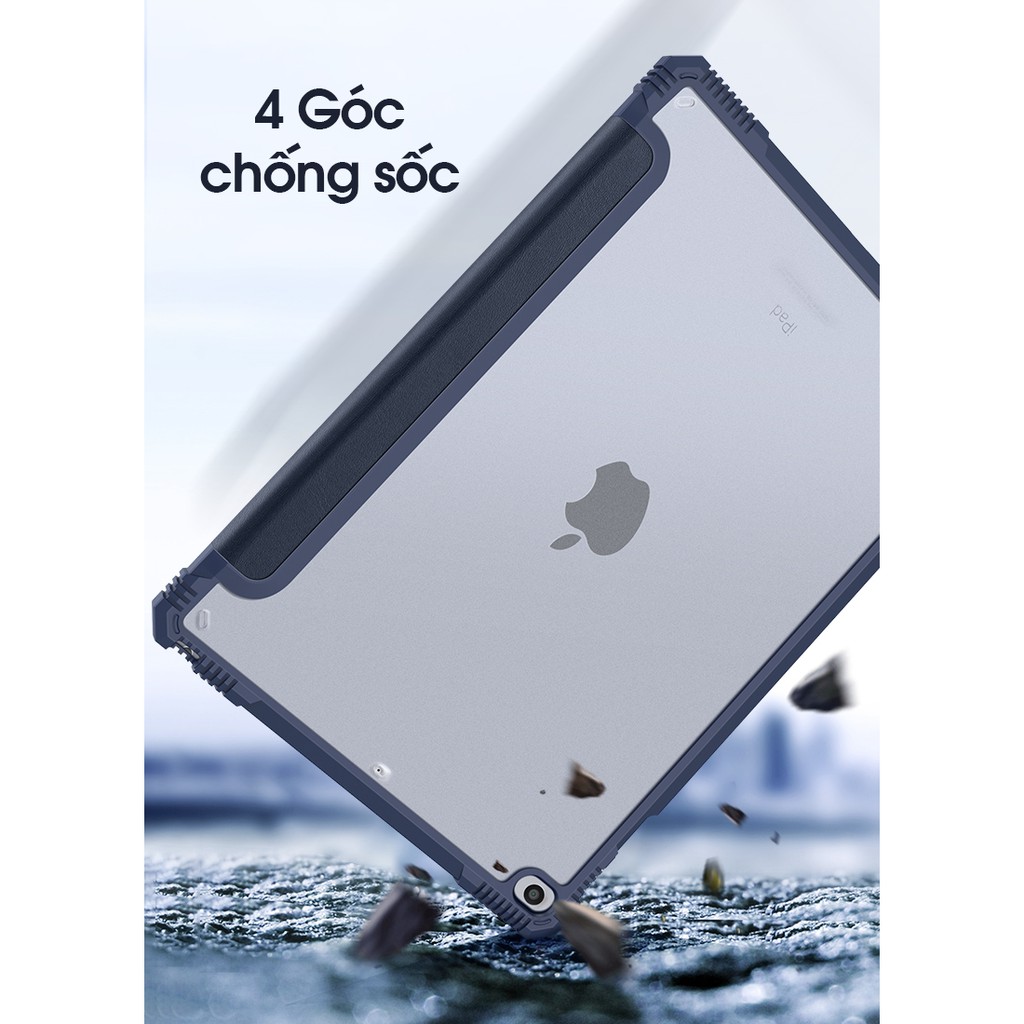 Bao da DUX DUCIS cho iPad 9.7 inch (2018/2017) / iPad Gen 6 - Mặt lưng trong nhám mờ, Góc chống sốc (DÒNG ICE) | BigBuy360 - bigbuy360.vn