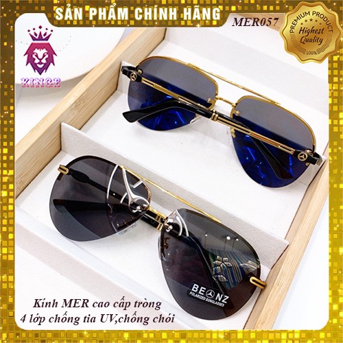 Kính Thời Trang Nam Merc - Lịch Lãm - Sang Trọng - Gọng Mạ Vàng - MER057