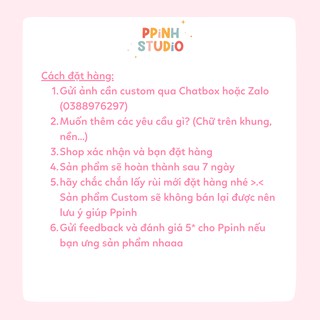 Khung ảnh DIY Chibi Theo Yêu Cầu
