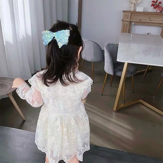 SỈ VÁY CỔ SEN PHỐI TAY REN CHO BÉ