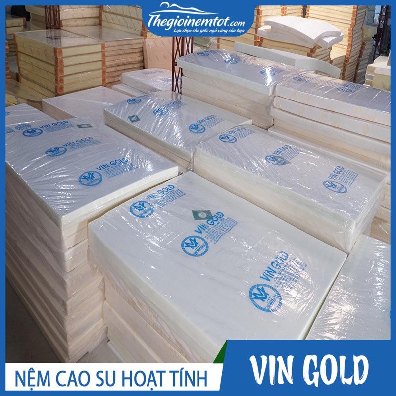 Nệm cao su nhân tạo hoạt tính Vin Gold - Siêu giá rẻ