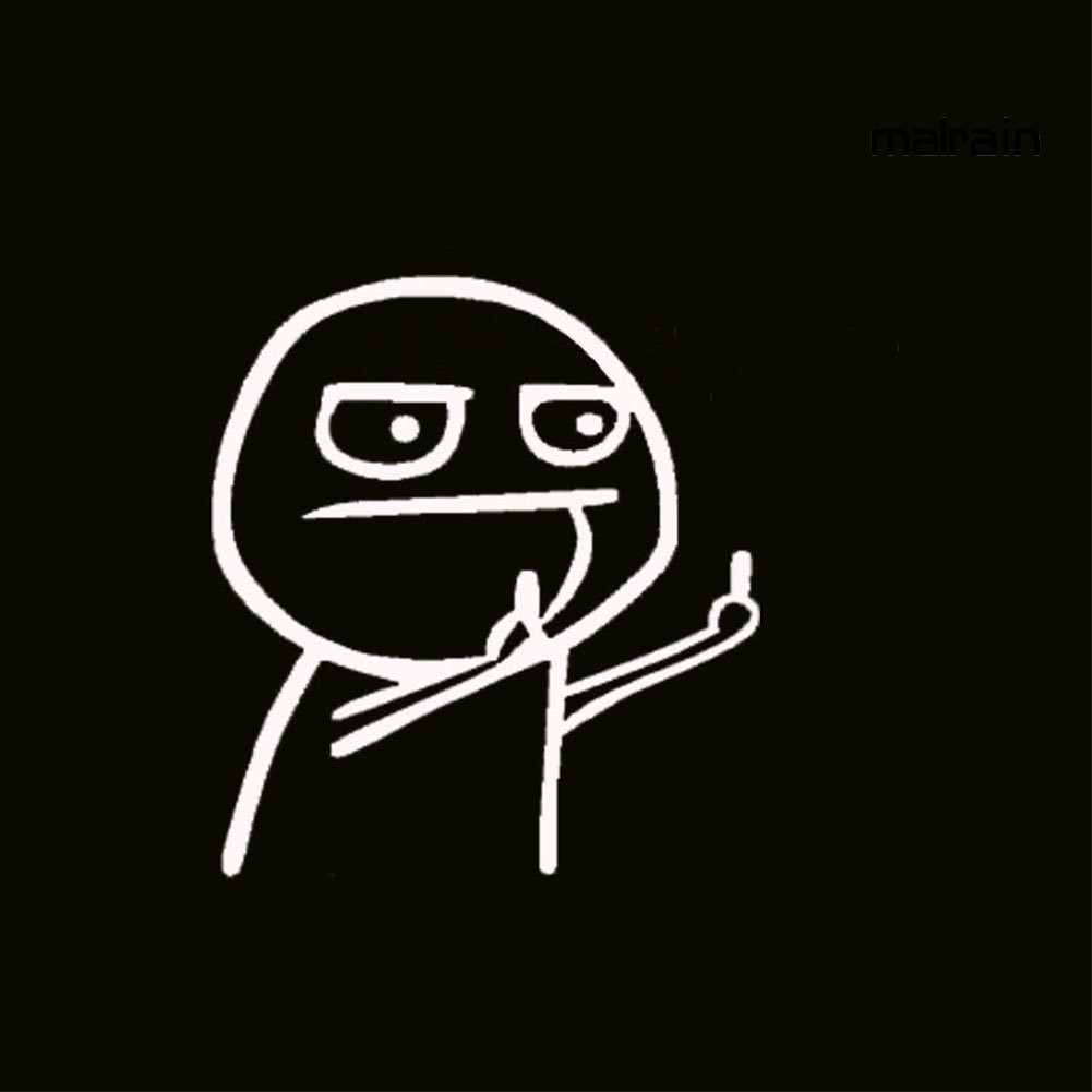 Miếng Dán Trang Trí Xe Ô Tô / Laptop Hình Ngón Tay Thú Vị