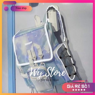 Balo Tím Loang - Balo Banawa Tie Dye See Thru Backpack