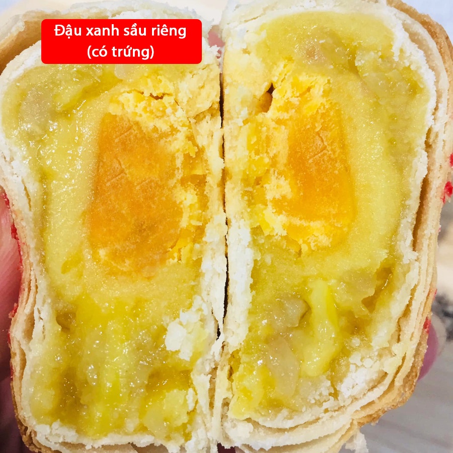 Bánh pía nhân khoai môn sầu riêng 320gr - 4 cái