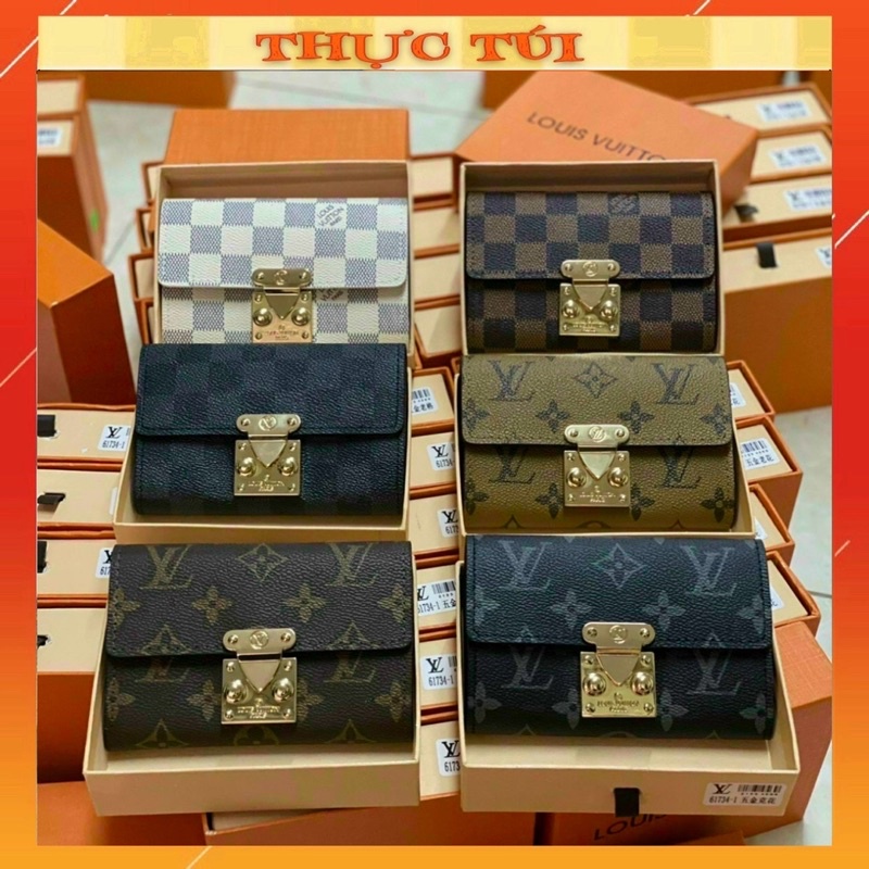Mẫu ví ngắn khoá vuông hàng chuẩn loại 1 ( có hộp)