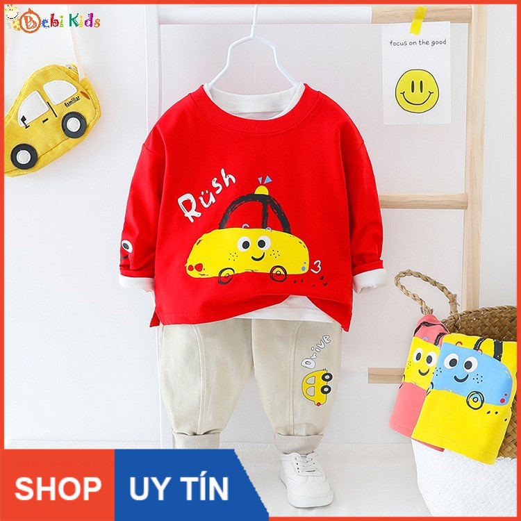 Set áo thun quần kaki trẻ em , quần áo trẻ em từ 8 tháng đến 4 tuổi - B274