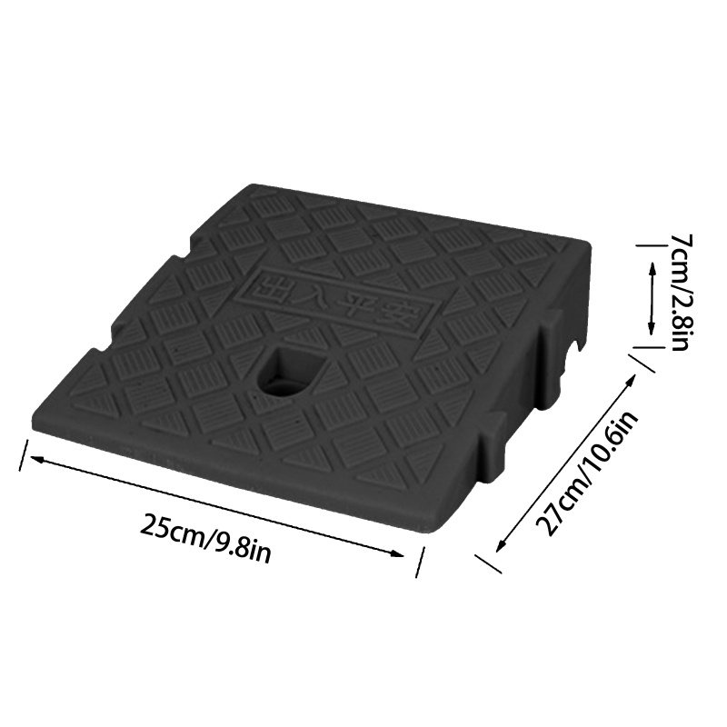 Youn Đế Đỡ Curb Ramps Bằng Nhựa PVC Gọn Nhẹ Chịu Tải Nặng Cho Driveway / Xe Hơi / Xe Tải Sco