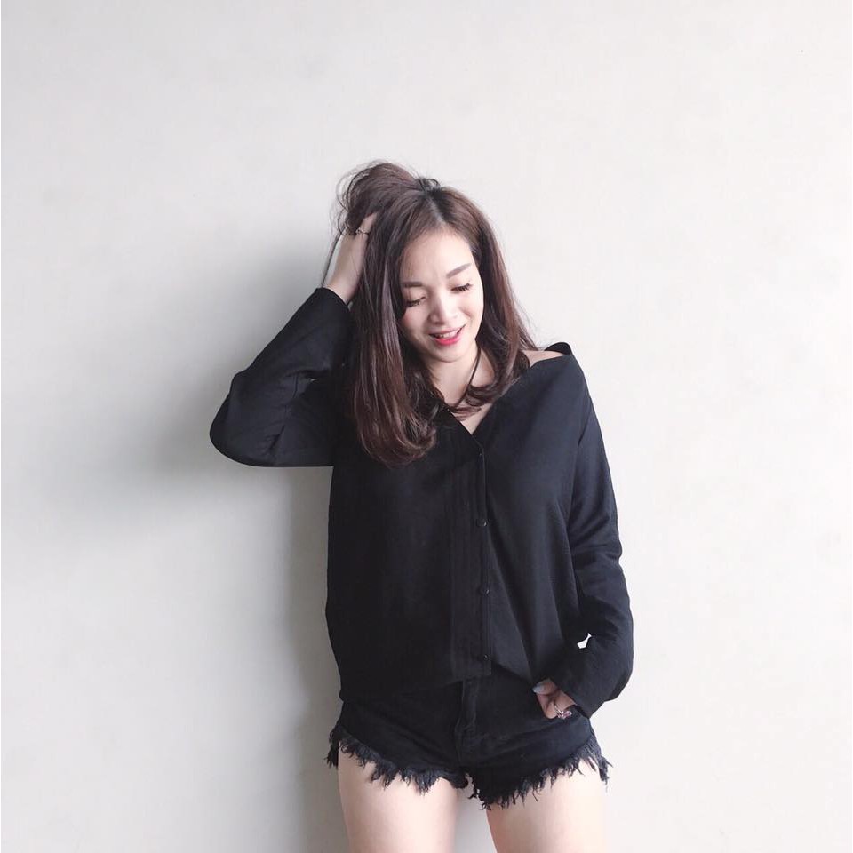 Sơ mi đũi cổ tàu (có ảnh thật)