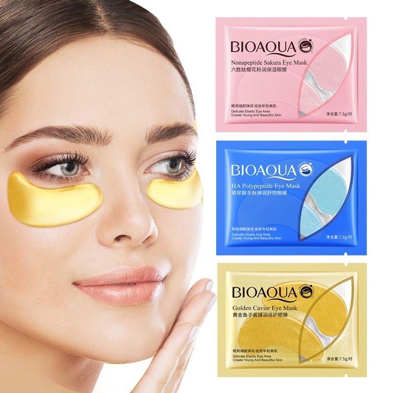 [Hàng mới về] Mặt nạ mắt Niacinamide chiết xuất rong biển chống nếp nhăn và quầng thâm làm trắng da