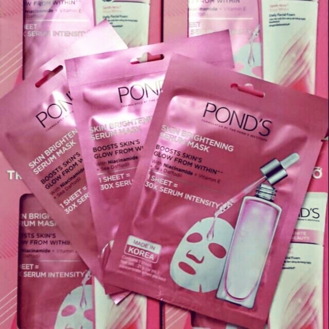 Combo 10 Mặt nạ Pond's tinh chất sáng da Skin Brightening Serum Mask