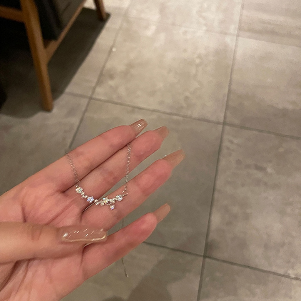 Dây Chuyền Hình Ngôi Sao Mặt Cười Đính Đá Zircon Phong Cách Thời Trang Sang Trọng Đơn Giản Dành Cho Nữ