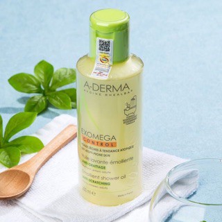 Sữa Tắm A-DERMA EXOMEGA CONTROL EMOLLIENT SHOWER OIL Cho Da Khô 200ML