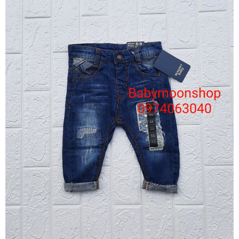 Quần jean bé trai mài rách SEA& SKY dư xịn